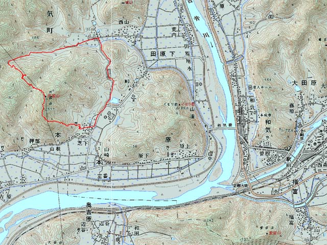 外国山−地図