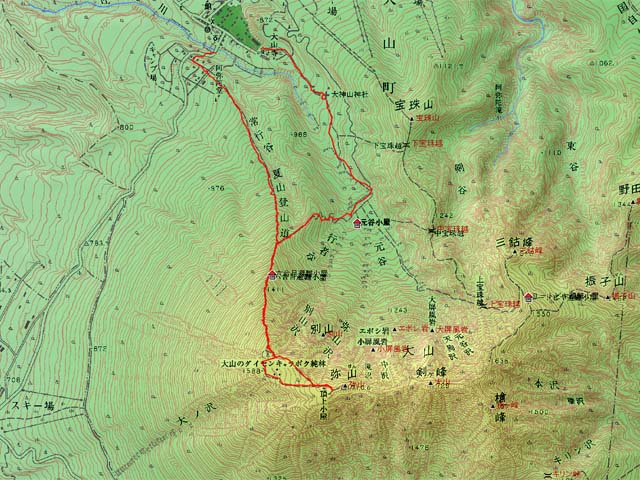 大山−地図