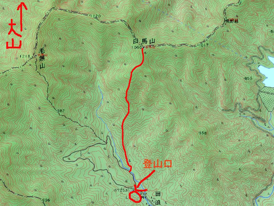 蒜山−地図