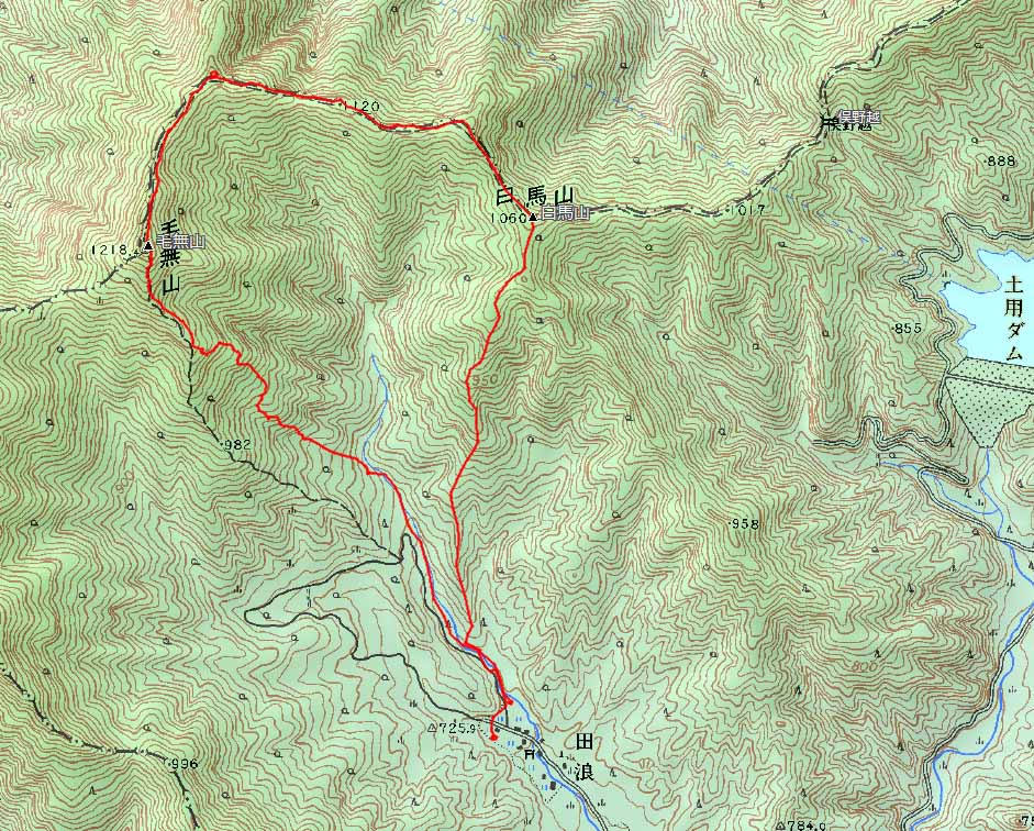 蒜山−地図