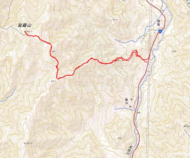 岩籠山−地図