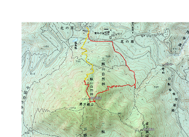 岩籠山−地図